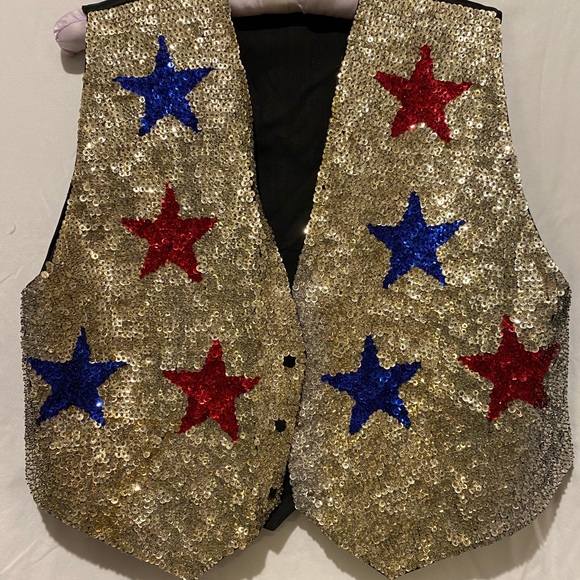 Vintage Indonesian handmade sequin vest - Picture 4 of 5